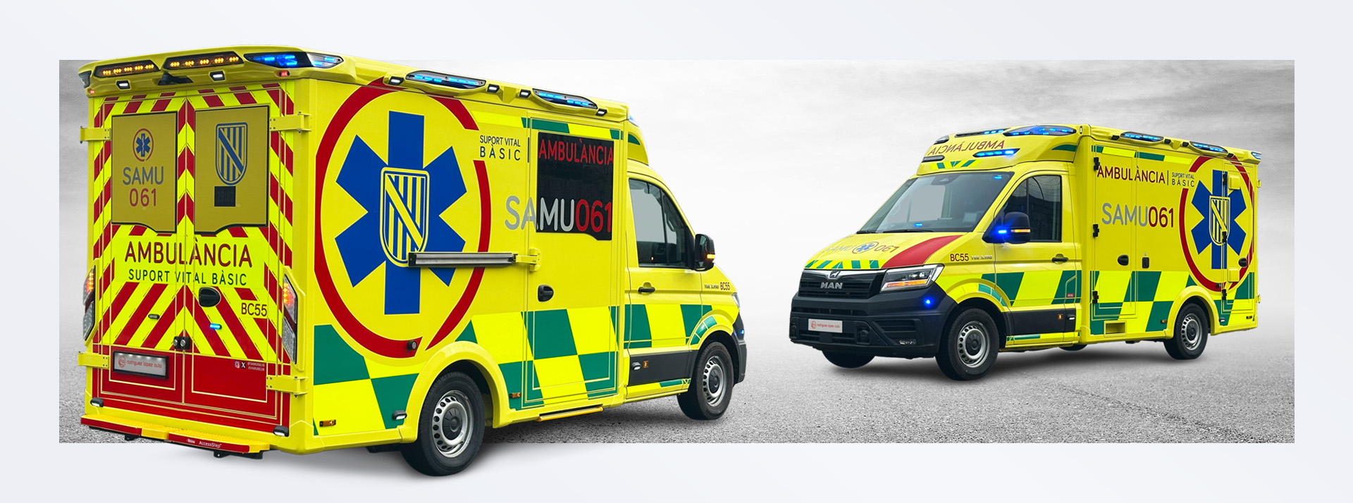 Type C / Type B EN 1789 Ambulance, Chassis-Cab plus Compact Box Yellow Ambulance