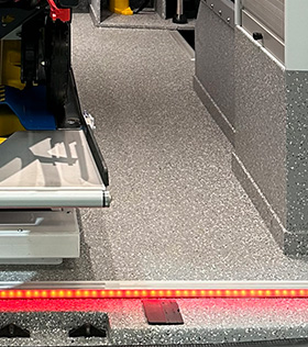 Non-slip waterproof technical flooring